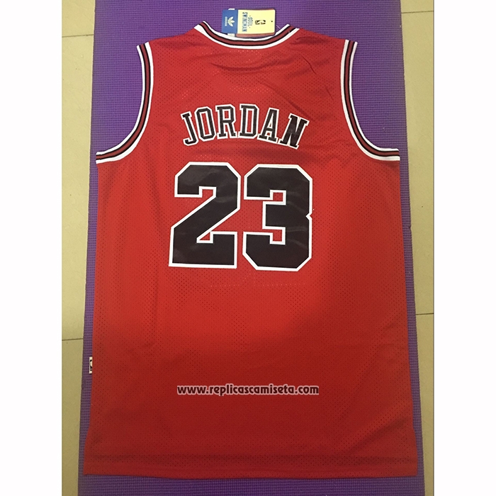 Camiseta Chicago Bulls Michael Jordan #23 Hardwood Classics Throwback 1997-1998 Rojo